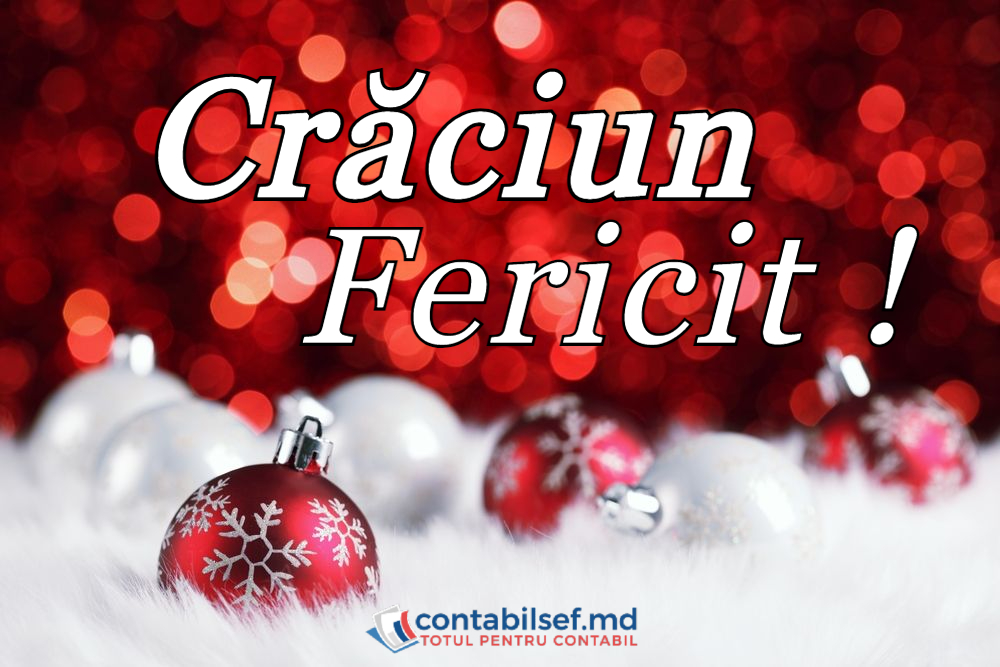Contabilsef.md vă urează un Crăciun Fericit!