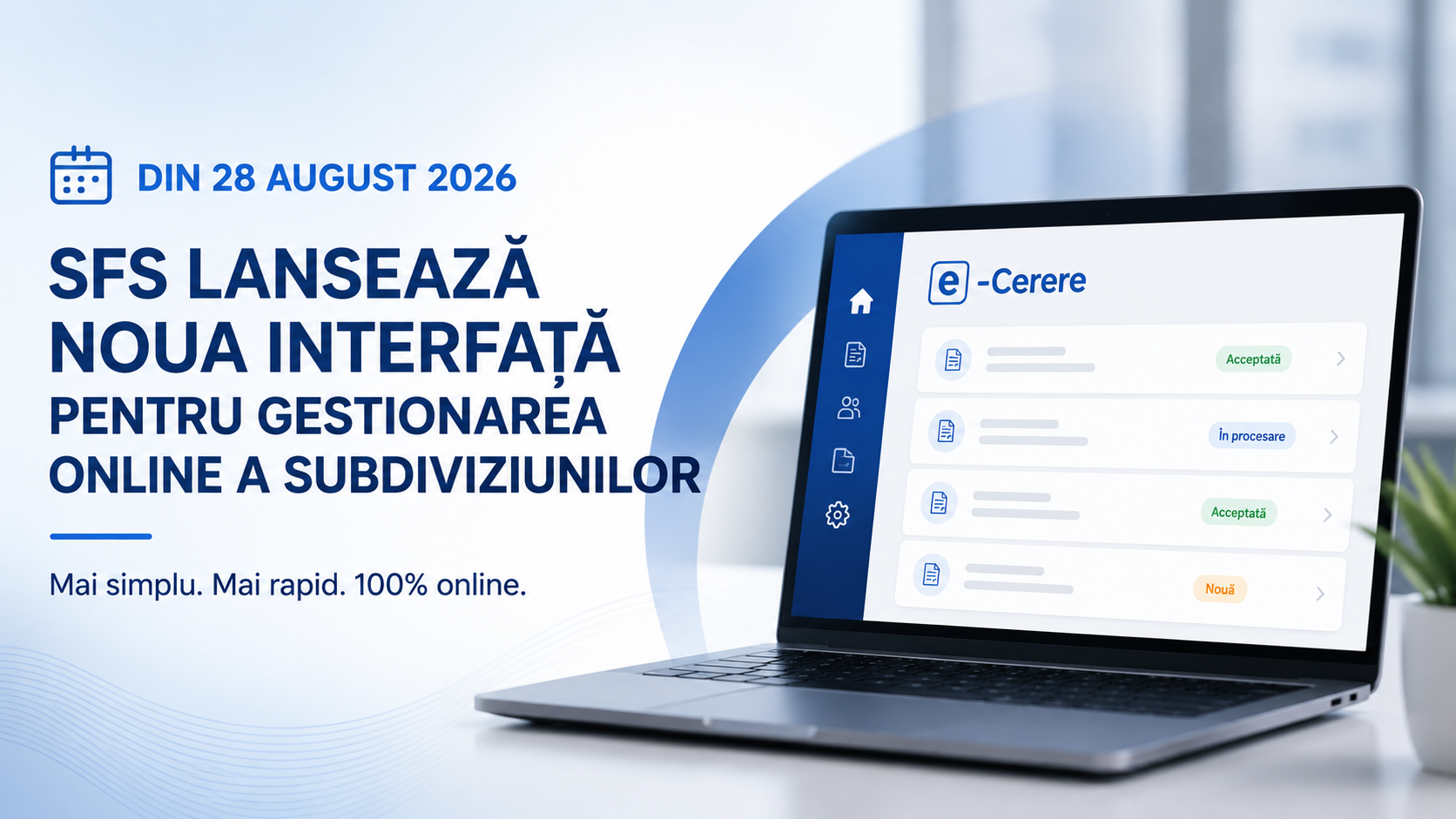 SFS lansează noua interfață pentru gestionarea online a subdiviziunilor/obiectelor impozabile