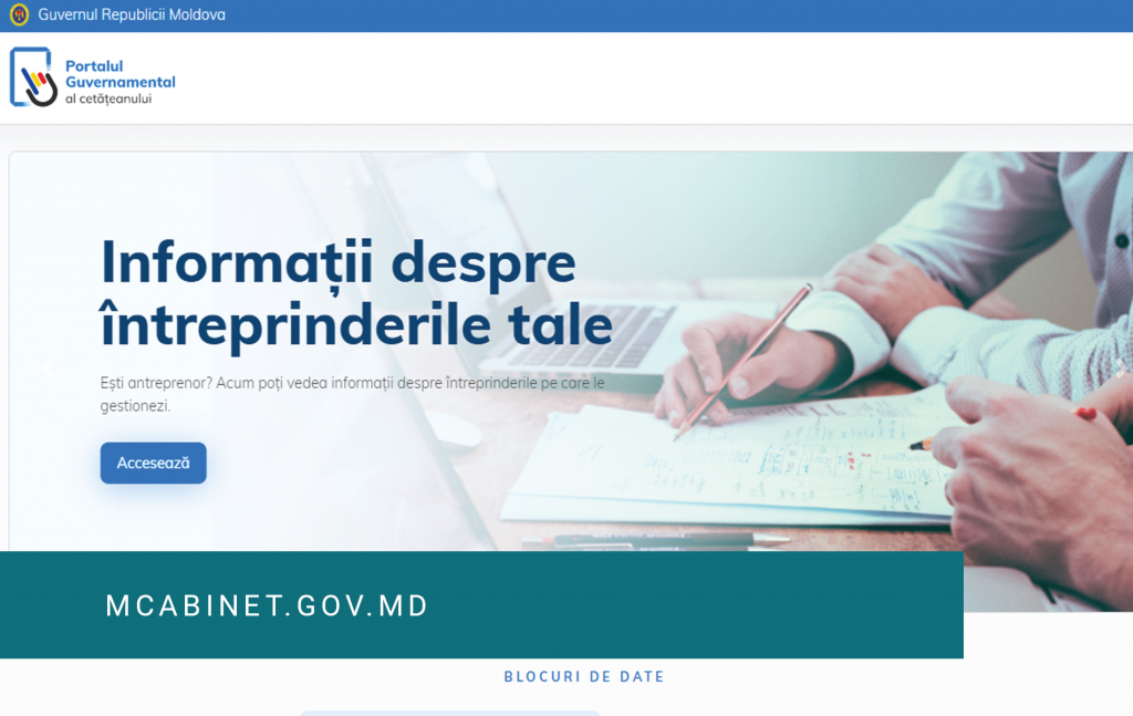 A fost lansat portalul guvernamental al antreprenorului