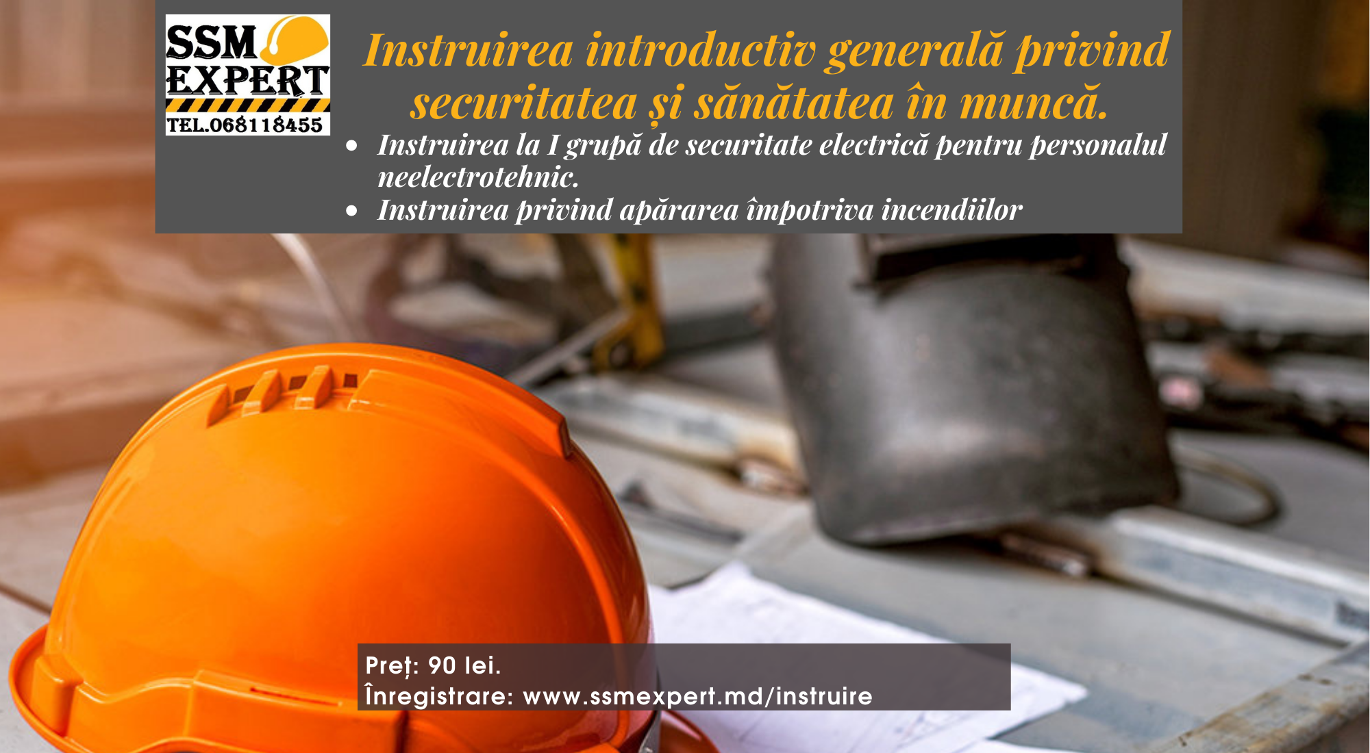 Cursuri de instruire în domeniul securității și sănătății muncii niv.I