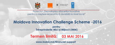 IMM-le locale pot beneficia de suport financiar direct din partea proiectului "Dezvoltarea afacerilor inovative pentru o creștere economică durabilă la nivel local"