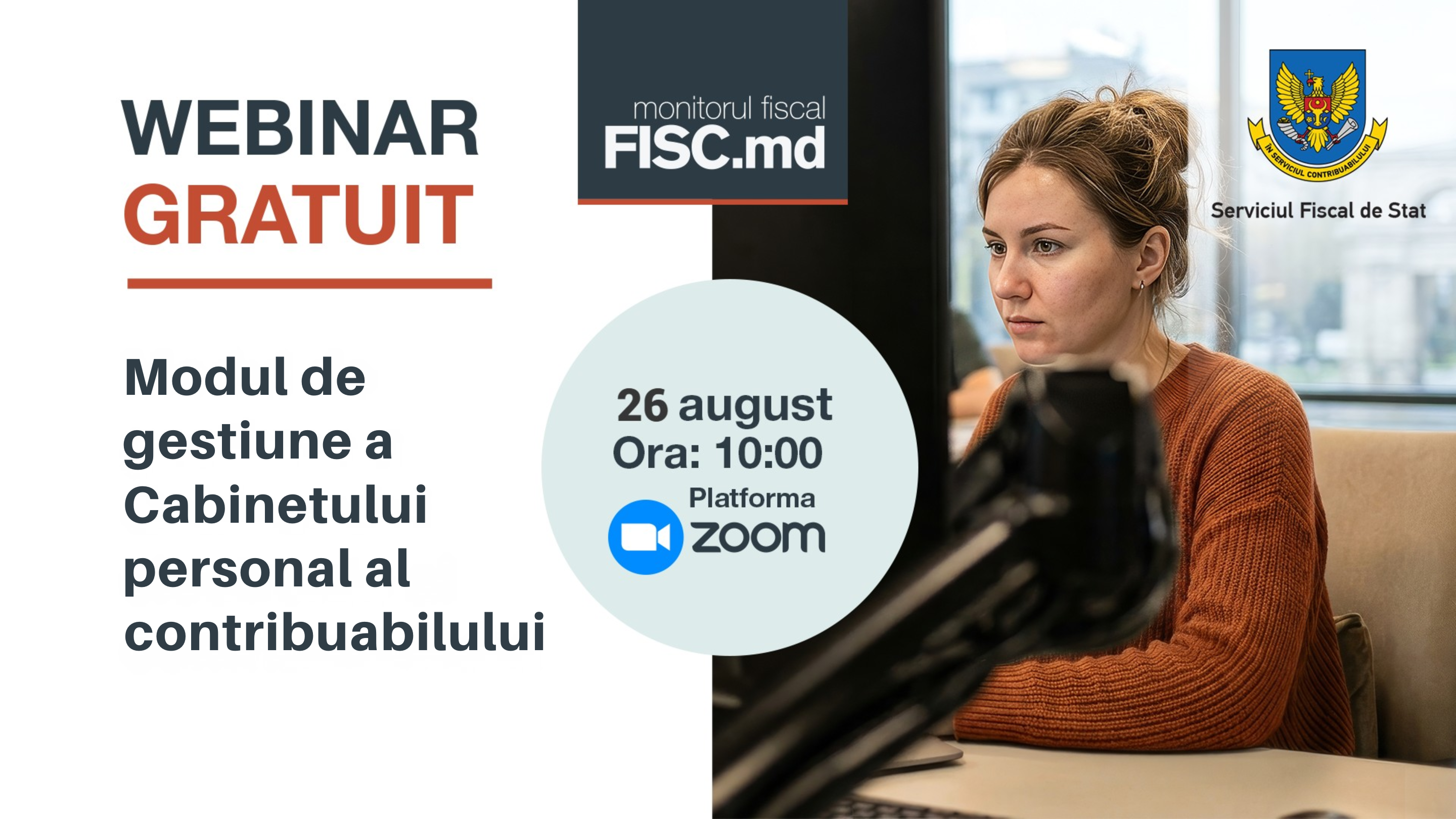 Serviciul Fiscal de Stat invită contribuabilii la un webinar gratuit privind modul de gestiune a Cabinetului personal al contribuabilului