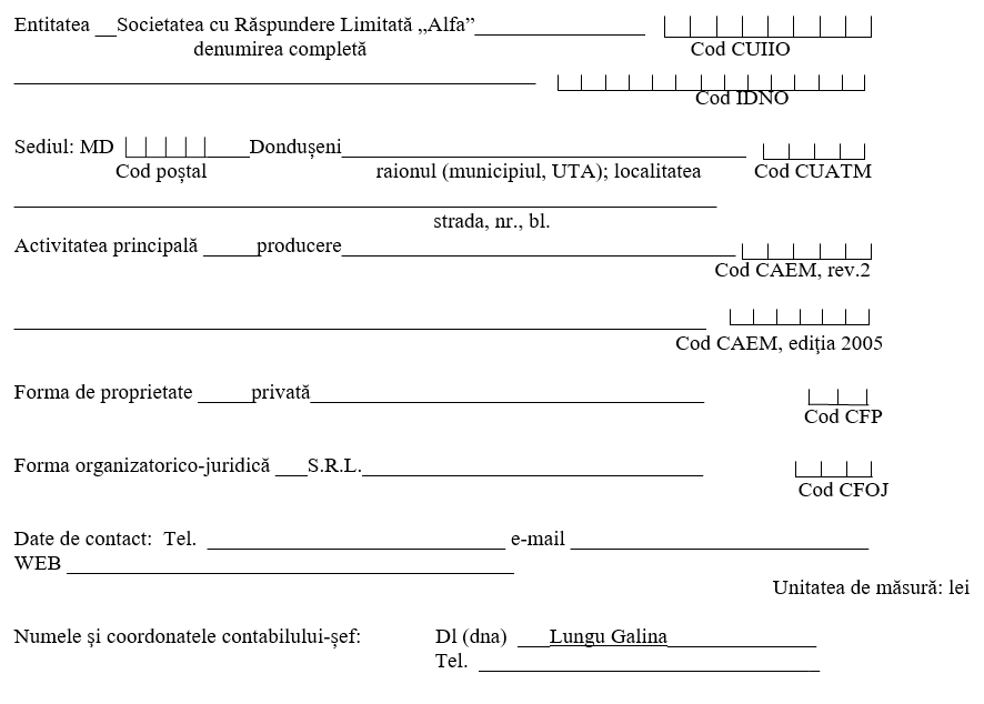 GHIDUL METODOLOGIC DE ÎNTOCMIRE A SITUAȚIILOR FINANCIARE