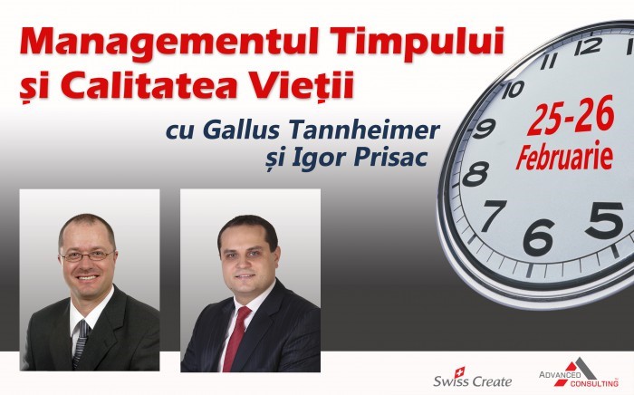 Managementul timpului şi calitatea vieţii cu Gallus Tannheimer şi Igor Prisac