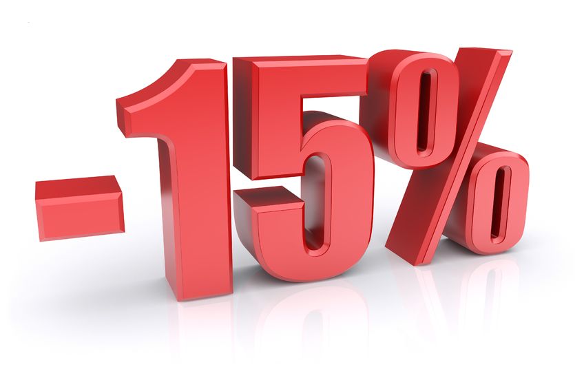 Beneficiați de 15 % reduceri la achitarea integrală